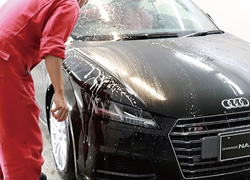 ガラスコーティングメンテナンスメニュー①水垢取り